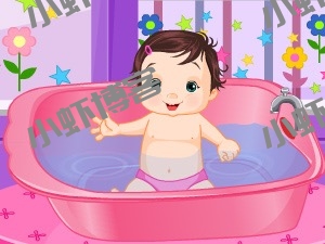 给宝宝洗澡不容易