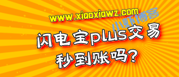 闪电宝plus交易秒到账吗?实测结果告诉你