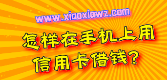 怎样在手机上用信用卡借钱(信用卡刷卡app软件排行第一名)