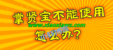 掌贤宝不能使用怎么办?分享我的解决方案