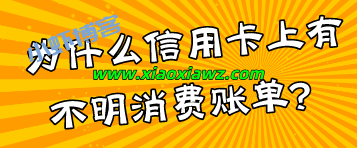 为什么信用卡上有不明账单?信用卡出现不明消费记录解决办法