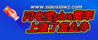 闪电宝plus费率变高上调万20,类似未涨价的分享