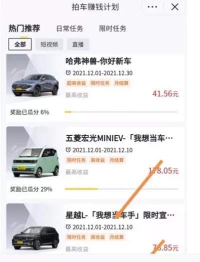 抖音懂车帝拍车赚钱计划怎么玩的?