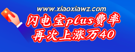 闪电宝plus费率再次涨价,原有基础上涨万40
