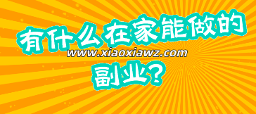 有什么在家能做的副业?网上挣钱最稳的两个兼职