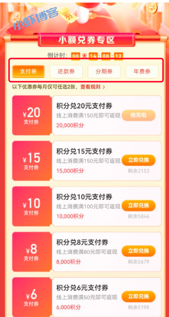 中信积分兑换什么最划算?我的选择是支付券和还款券