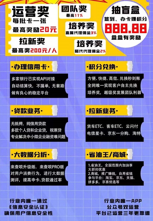 卡盒申请信用卡正规吗?上线四年推广返佣有优势