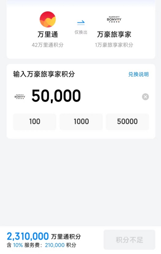 平安万里通积分有什么用?目前兑换万豪旅享家100%加赠