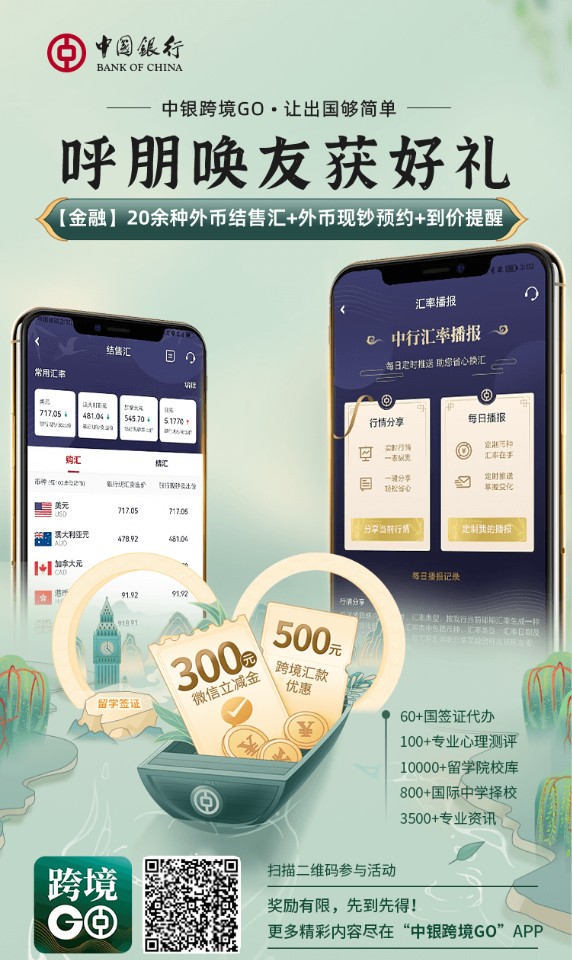 中银跨境GO每月撸积分,可以兑换50元