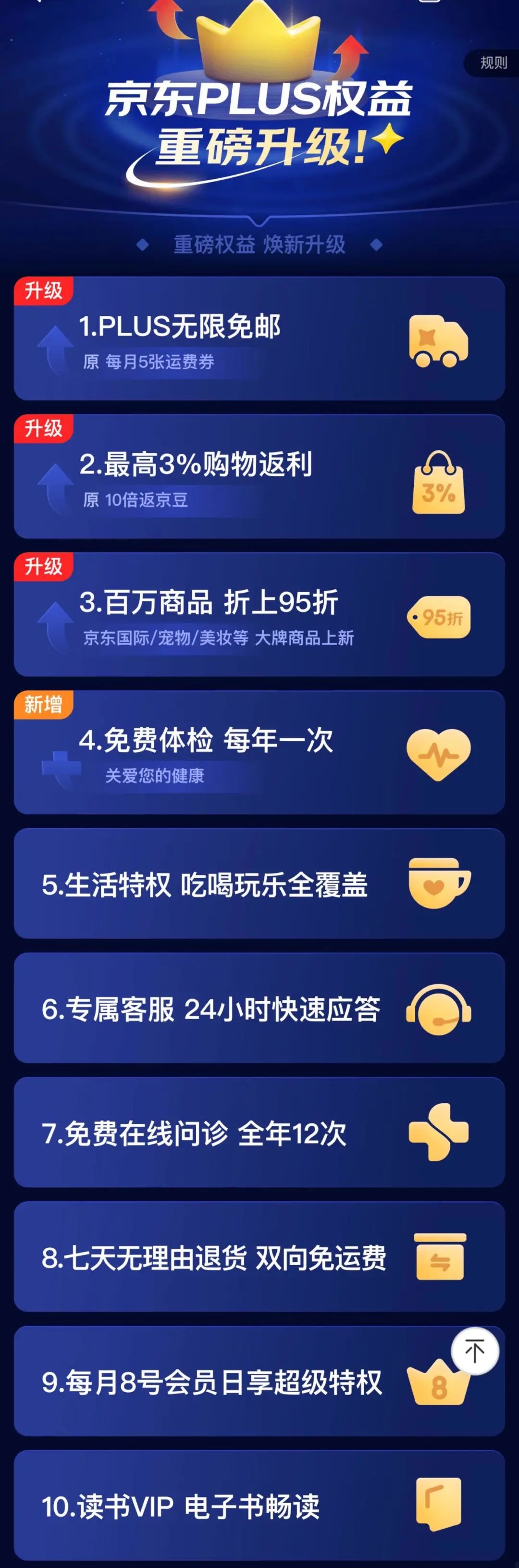 京东plus会员权益升级,更接地气了