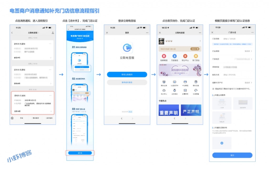 立刷pos机为什么刷不了?补充认证门店信息即可解决