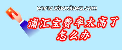 浦汇宝费率太高了怎么办?替代产品君安付脱颖而出